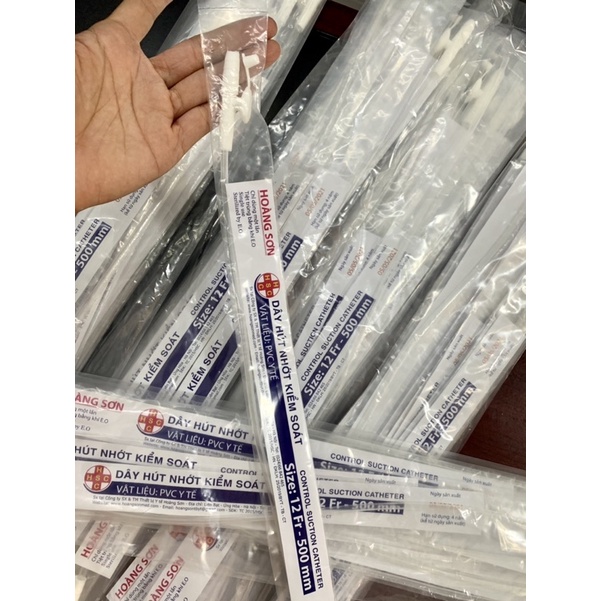 Combo 10 dây hút dịch,hút nhớt có nắp Hoàng Sơn