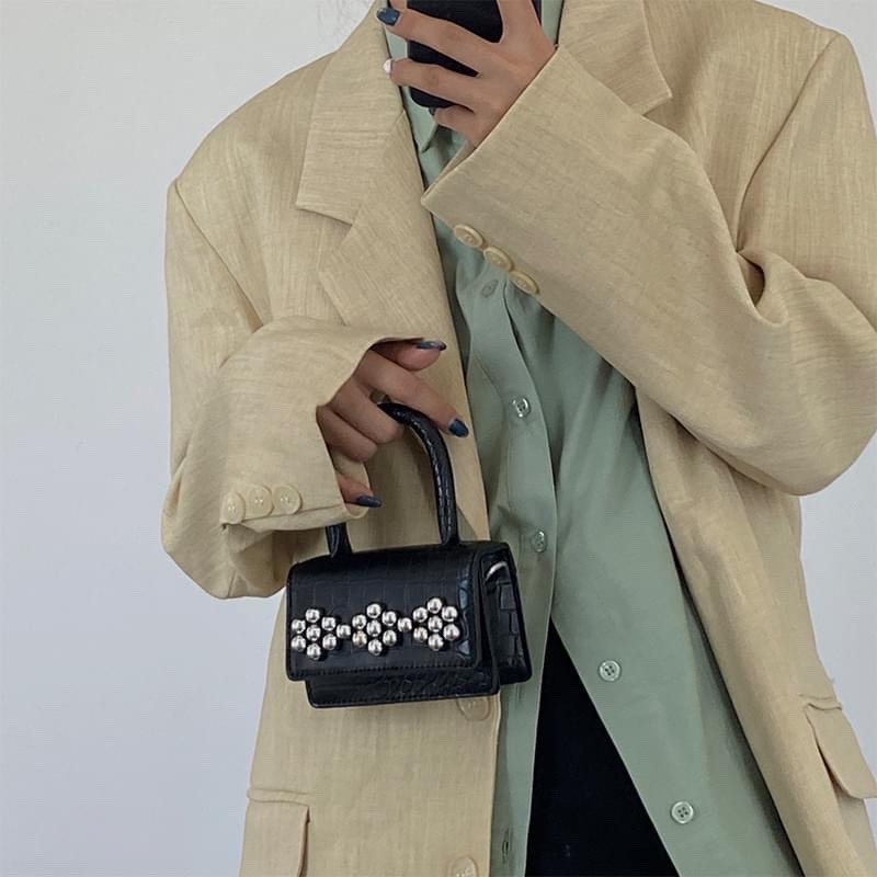 Túi mini Becro Bag da cao cấp kết cườm, đi tiệc, đi chơi, sang trọng, giá rẻ