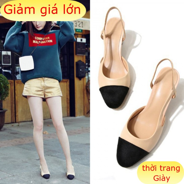 Giày Cao Gót 6cm Mũi Vuông Phong Cách Hàn Quốc Thanh Lịch Cho Nữ