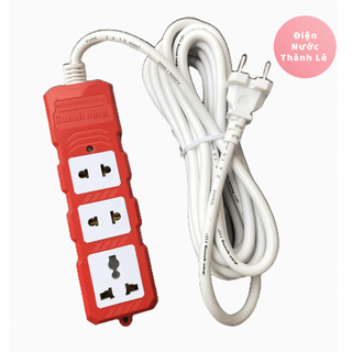 Ổ cắm Điện Quang 3 lỗ công suất lớn 4000W dây 2 mét, 5 mét