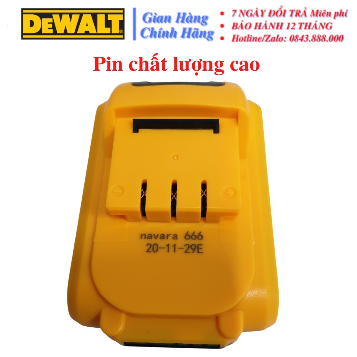 [Chính Hãng] Máy khoan PIN Dewalt 36V (CÓ BÚA) - 2 PIN - TẶNG KÈM 3 MŨI: Khoan bê tông, Khoan sắt, Khoan gỗ