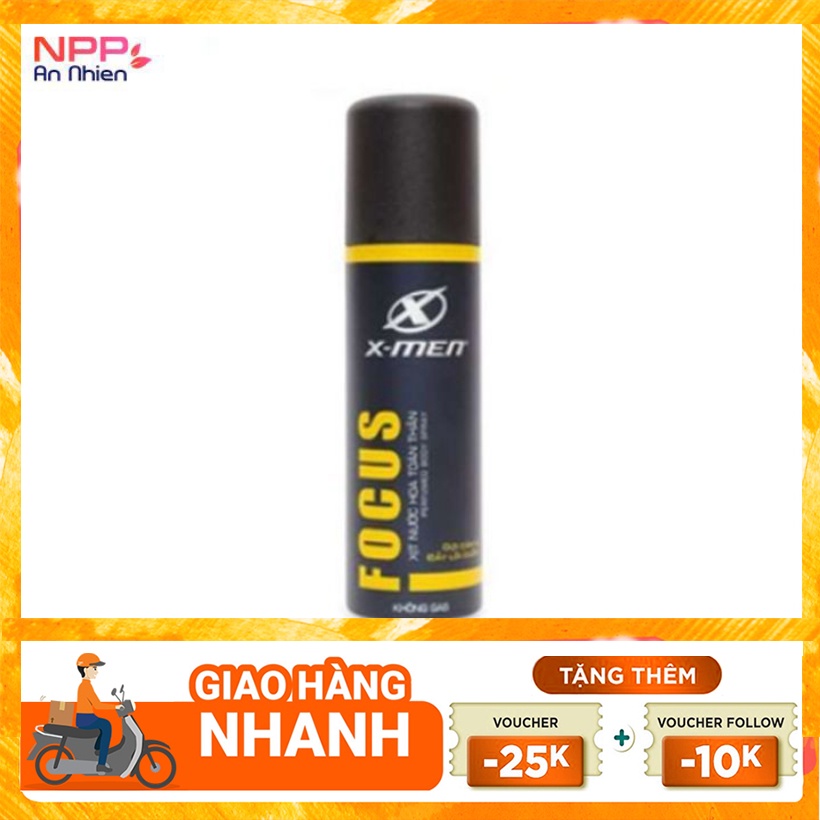 Xịt Nước Hoa Toàn Thân X-men Focus Gợi Cảm Đầy Lôi Cuốn 100ml- NPP AN NHIÊN