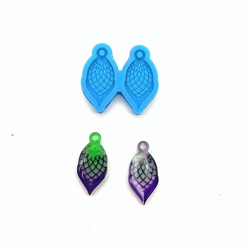 Khuôn Silicone Đổ Resin 7 Ngăn Hình Giọt Nước