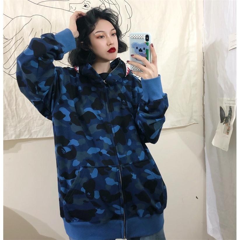 Áo Khoác Hoodie Họa Tiết Rằn Ri / Đầu Cá Mập Cá Tính | BigBuy360 - bigbuy360.vn