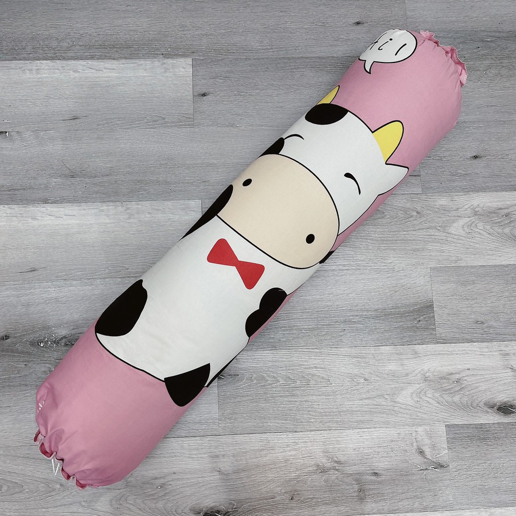 (Giá xưởng) Áo gối ôm, vỏ gối ôm loại to mẫu Chó Nâu bao gối dài poly cotton 30x100cm loại đẹp | BigBuy360 - bigbuy360.vn