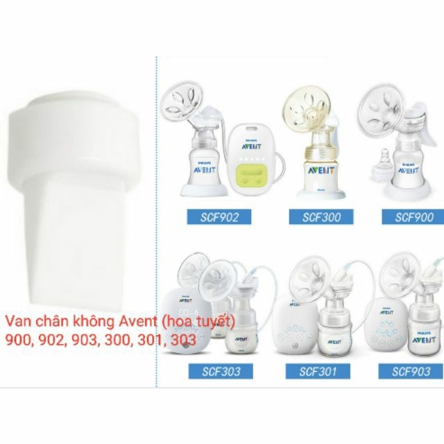 Van máy hút sữa Philips Avent - Van chân không, một chiều, lưỡi gà hút sữa điện đôi Avent Hoa Tuyết, Avent Hoa Anh Đào