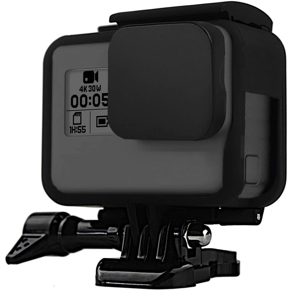 FitStill GoPro Hero (2018) / Vỏ khung 6/5 + Nắp đậy ống kính bảo vệ bằng silicon