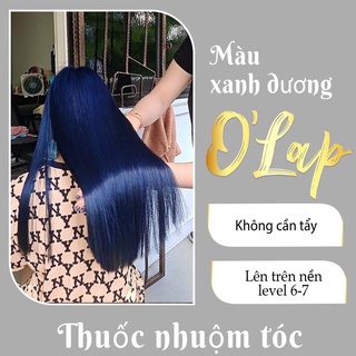  Thuốc nhuộm tóc xanh dương đen khói không tẩy giá rẻ tại nhà OLAP OL02 