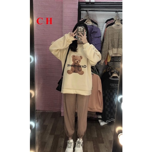 Bộ nỉ gấu GRA CH12