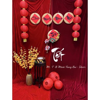 set mẹt trang trí tết