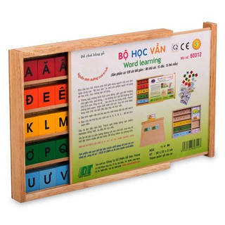Đồ chơi gỗ - Bộ học vần cho bé chính hãng Winwintoys 60312