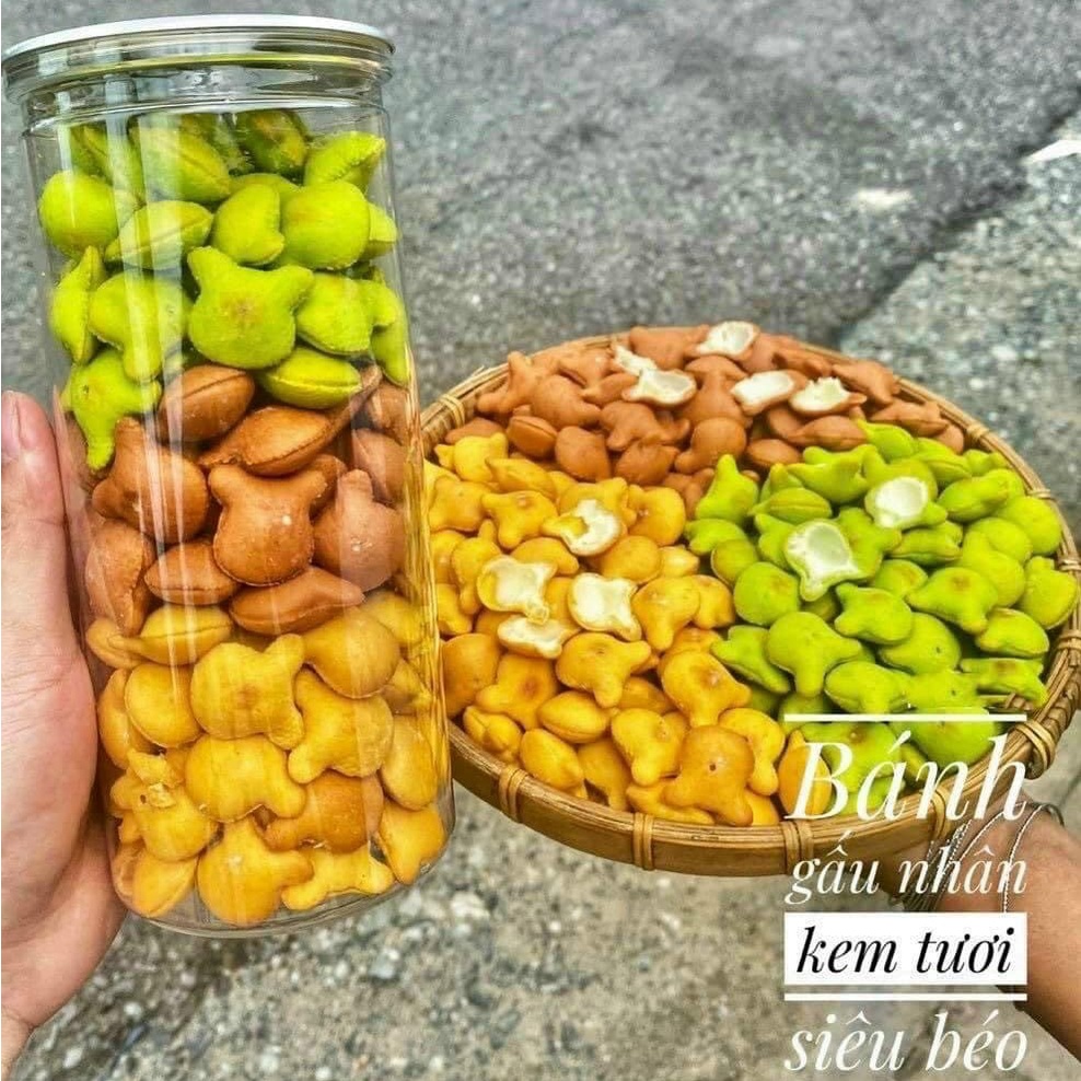 400GR Bánh gấu mix 3 vị NHII FOOD thực phẩm sạch nhà làm