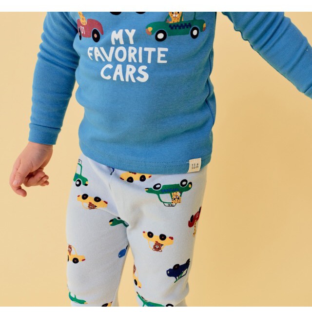 BỘ THU ĐÔNG DÀI TAY CAO CẤP TRẺ EM CỦA HÃNG TTASOM, CHẤT THUN COTTON ORGANIC,OTO XANH DƯƠNG