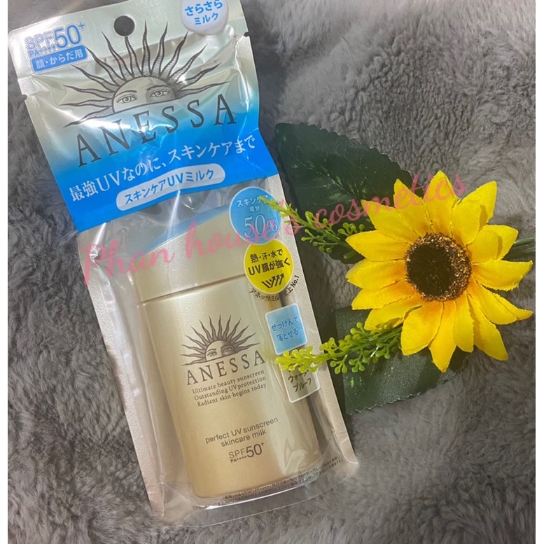 Sữa chống nắng Anessa Perfect UV Sunscreen skincare milk bảo vệ da hoàn hảo
