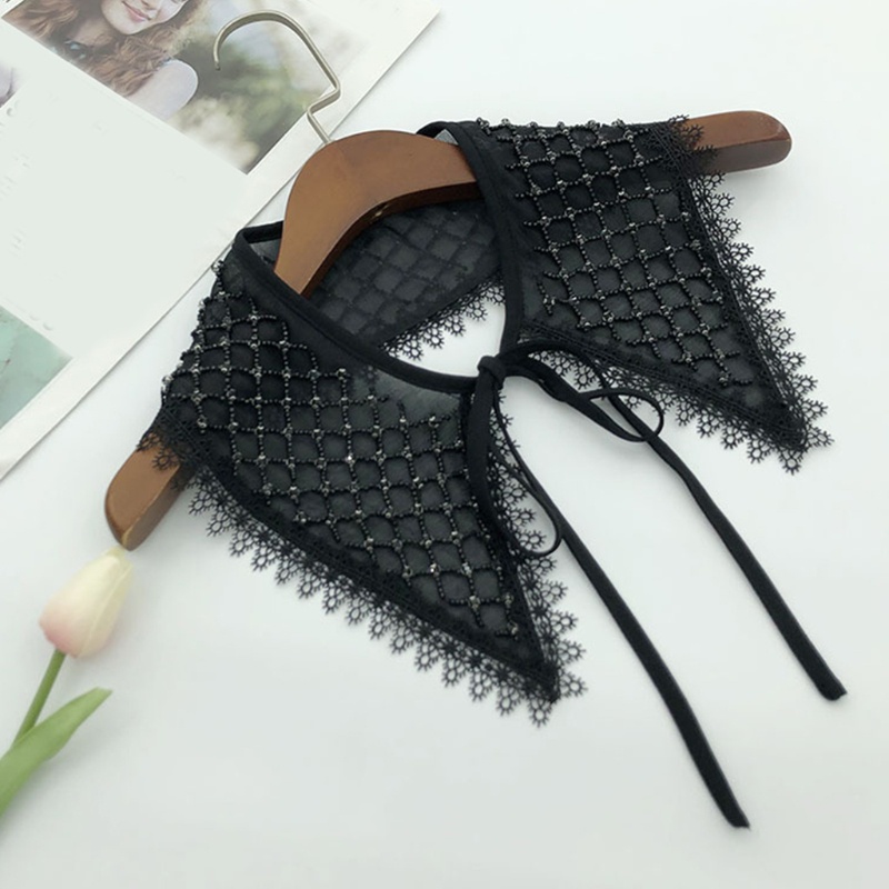 Khăn Choàng Cổ Đính Hạt Và Đá Giả Họa Tiết Sọc Caro Thanh Lịch Cho Búp Bê