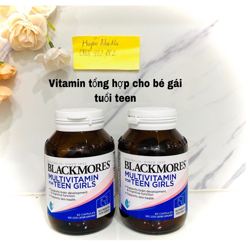 (Đủ Bill) Vitamin Tổng hợp cho tuổi Teen Nữ Blackmore