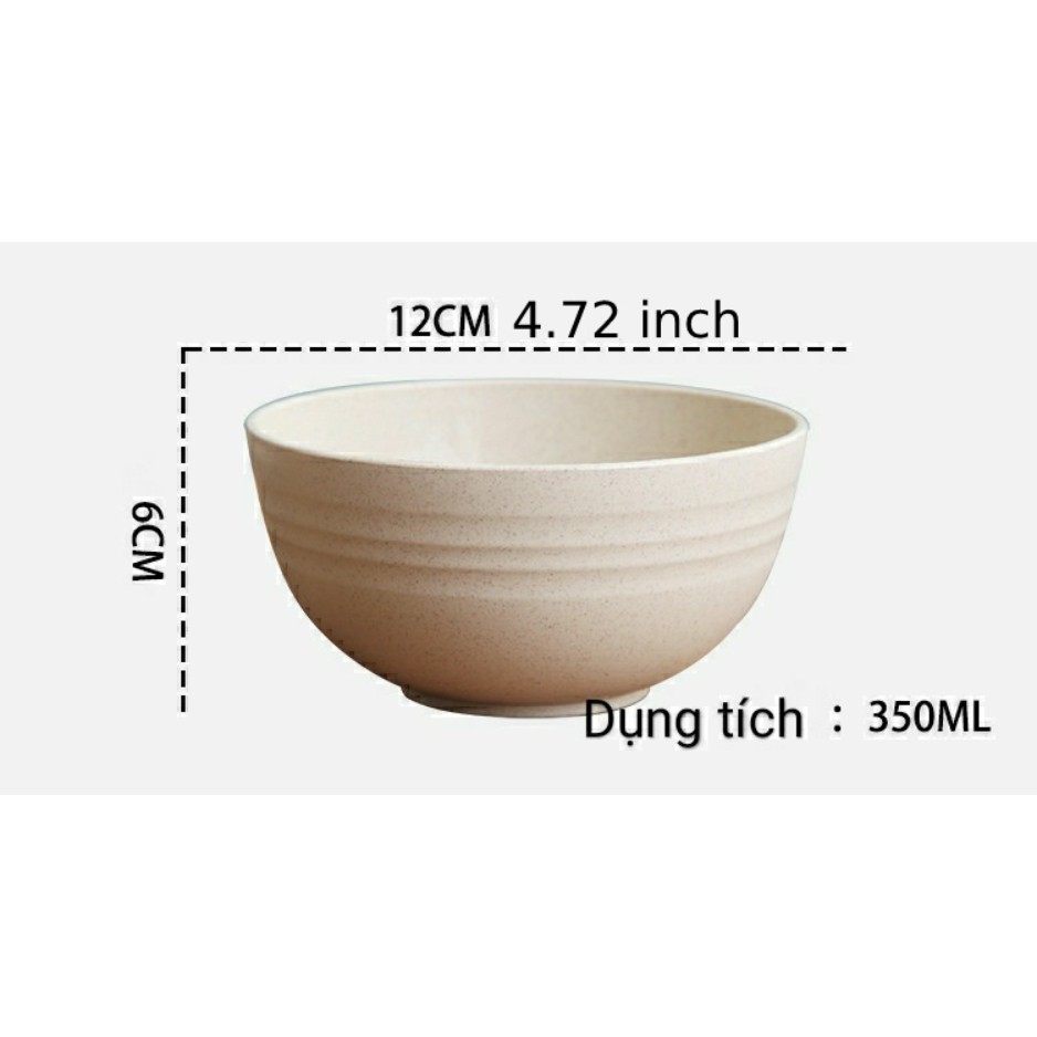 SG - Chén kiểu nhật 12cm lúa mì sinh học