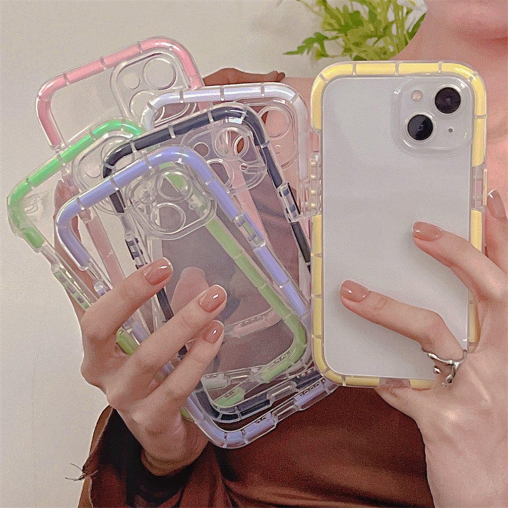 PKTC_Ốp Điện Thoại TPU Túi Khí Mềm Màu Dạ Quang Chống Trầy Xước Cho IPhon 11 13 12 Pro Max XR PKTC