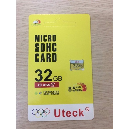 Thẻ Nhớ 32G UTeck Micro SD Chính Hãng - BH 24T