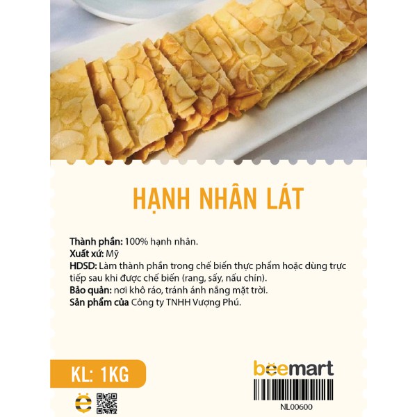 Hạnh Nhân Lát gói 1kg