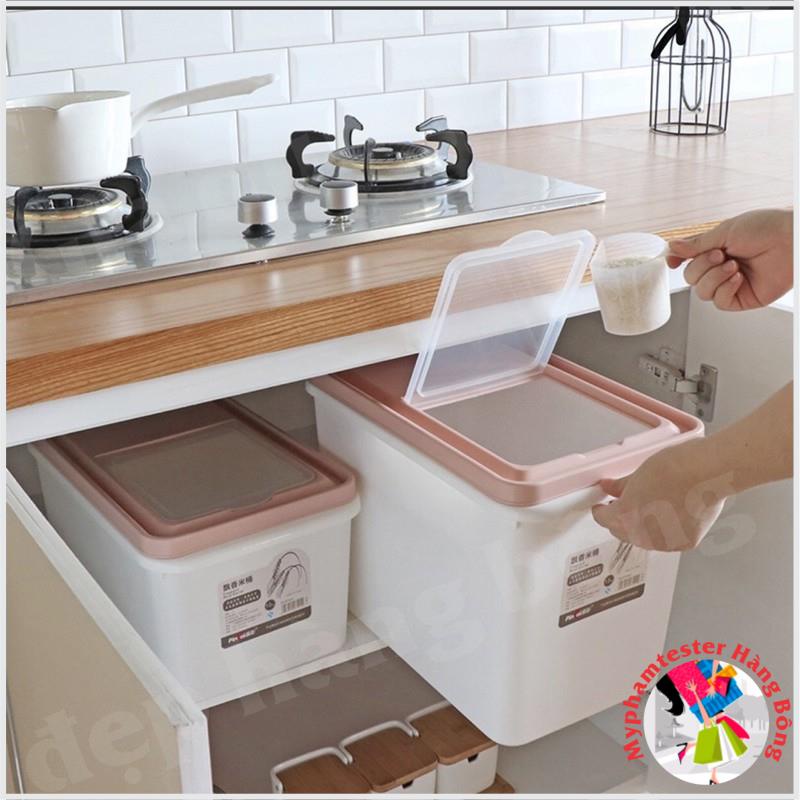 Thùng gạo nắp mở 10kg, 15kg mã 3511, 3512