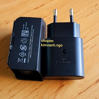 Sạc nhanh 25w samsung note20, note20 ultra, note20 ultra, z fold / fold2 / fold3 / fold4, z flip4... mới 100%