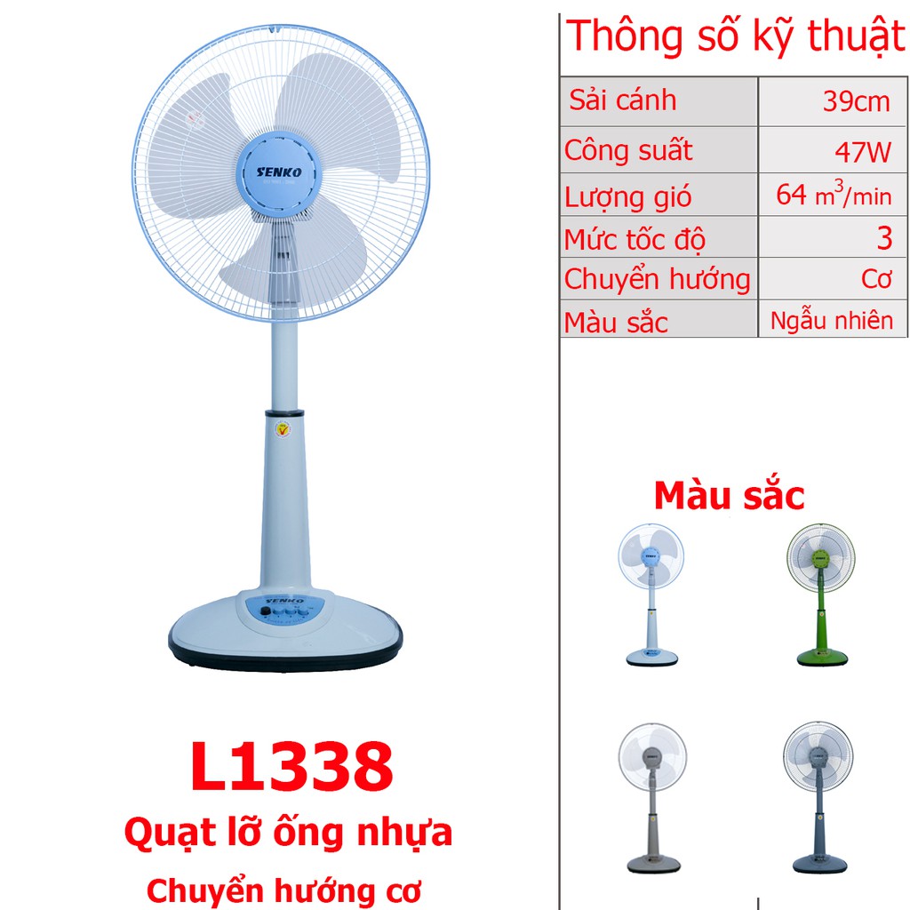 Quạt lỡ ống nhựa Senko L1638