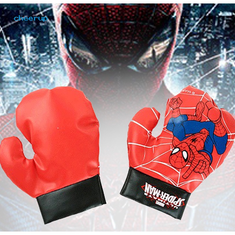 Bộ đồ chơi đấm giảm căng thẳng bằng PVC in hình Spiderman cho trẻ em