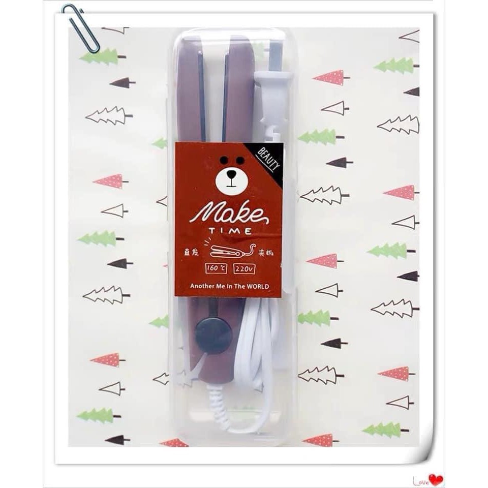 Máy Là Tóc Mini Make Time - Máy Ép, Uốn, Duỗi, Là Tóc MINI