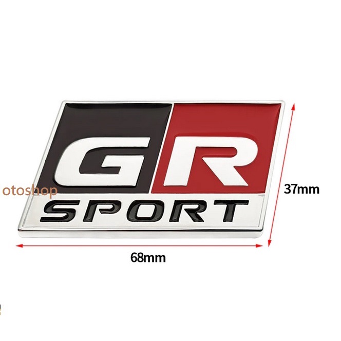 Tem chữ logo GR SPORT dán trang trí xe ô tô