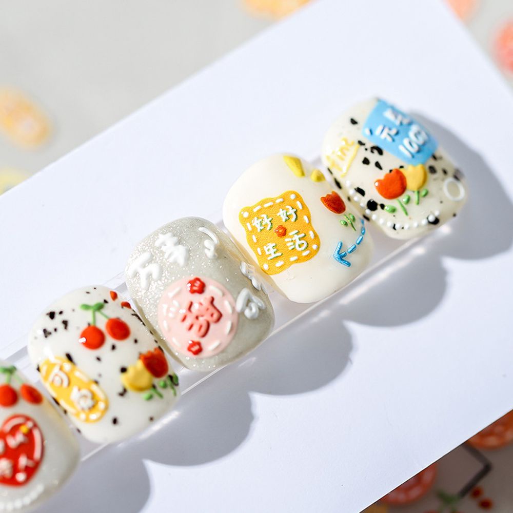 [Hàng mới về] Miếng dán trang trí móng tay hoạt hình 3d diy
