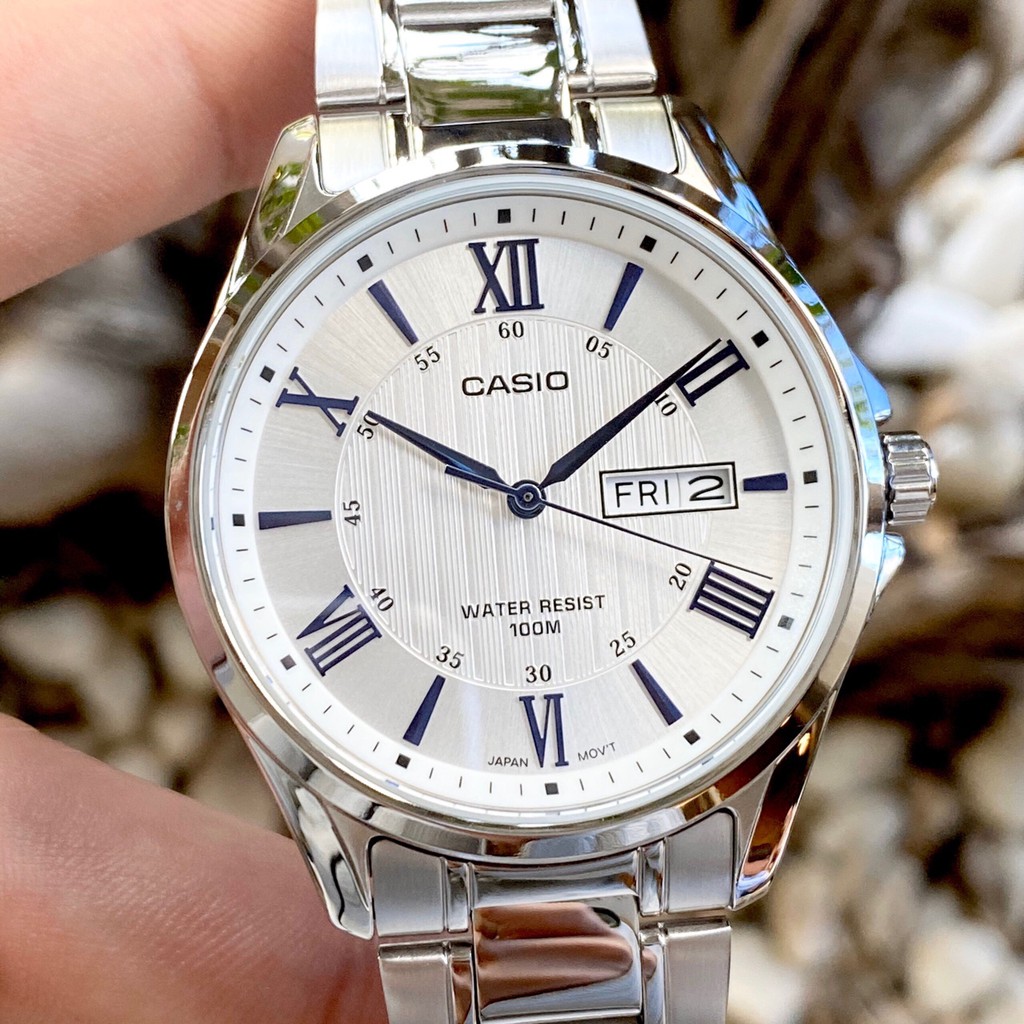 CASIO MTP-1384D-1AVDF – NAM – QUARTZ (PIN) – DÂY KIM LOẠI