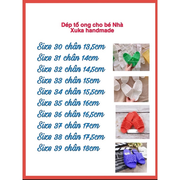 Dép tổ ong có stiker dễ thương cho bé