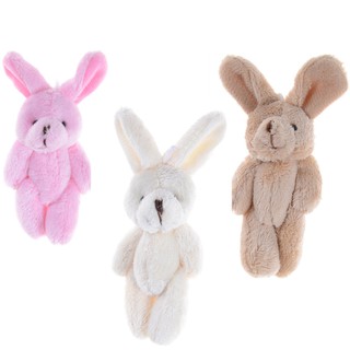 ❤❤2Pcs/Set 11.5 cm Wedding Gift Joint Rabbit DIY Pendant Plush Stuffed TOY Fo