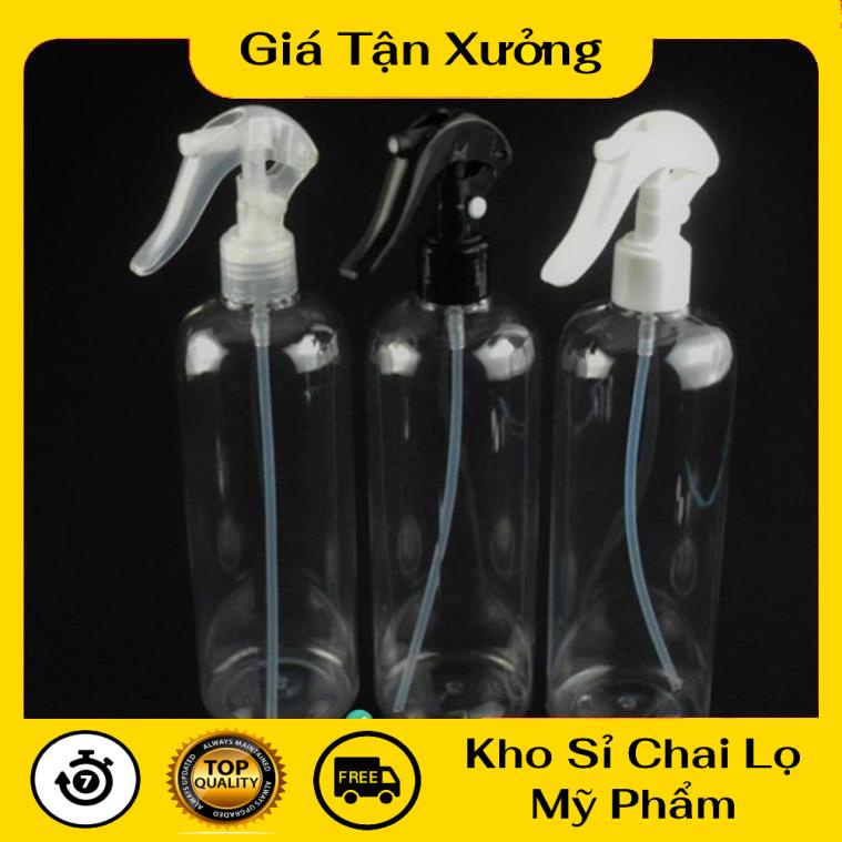 Chai Xịt Phun Sương ❤ TRÙM SỈ ❤ Chai nhựa pet xịt Vòi Súng 250ml rỗng chiết mỹ phẩm , phụ kiện du lịch