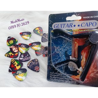( Tặng Phím ) Capo đàn guitar cao cấp kim loại MMS hình thật