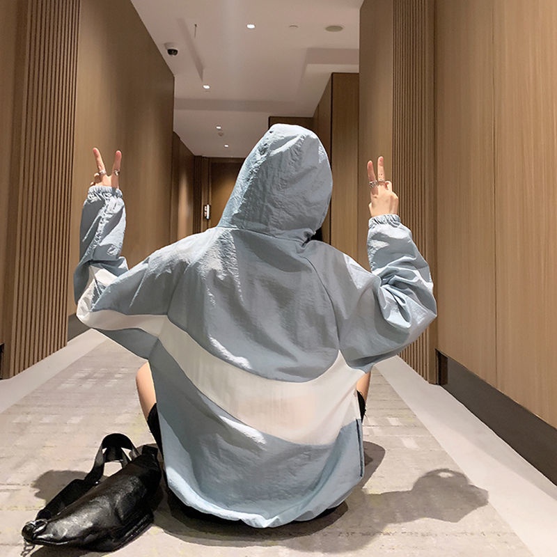 Áo khoác thể thao IELGY tay dài chống nắng phong cách Hàn Quốc tùy chọn màu sắc cho nữ