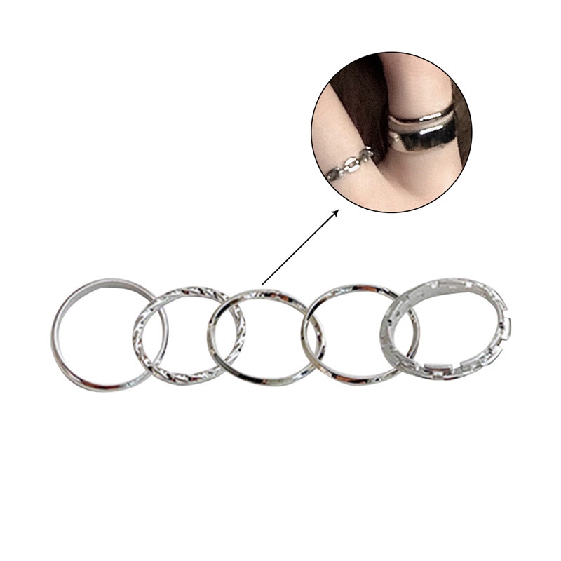 Bộ 10 Nhẫn Mở Màu Sắc Thanh Lịch Lãng Mạn Cho Nữ