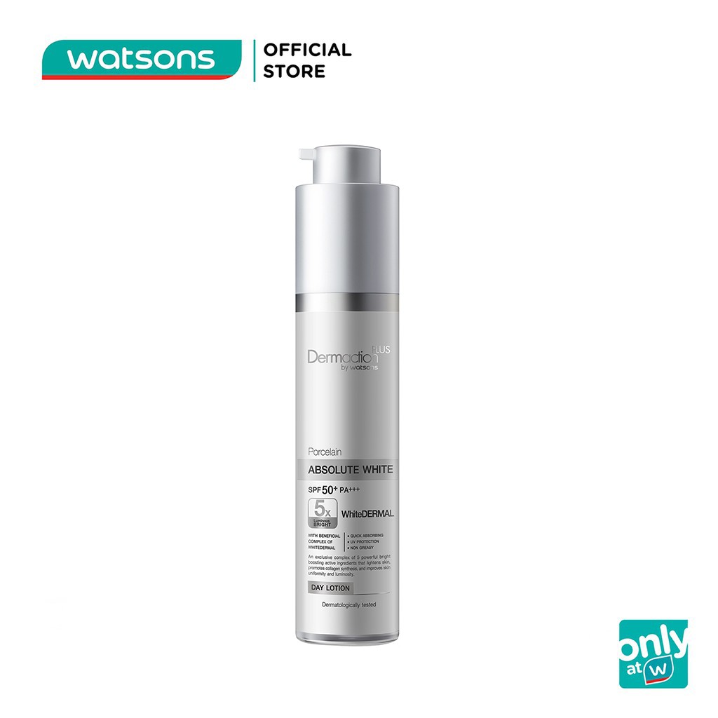 Kem Dưỡng Ban Ngày Dermaction Plus By Watsons Day Lotion SPF50 Chống Nắng Sáng Da Ngừa Thâm Sạm 50ml