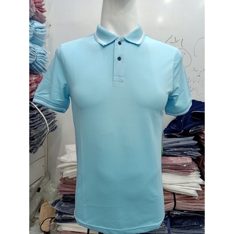 Áo Polo Nam Basis Nhiều Màu Cổ Viền , Vải Cotton 4 Chiều dày dặn, có giãn thấm hút mồ hôi tốt