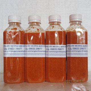 04 chai tương ớt Mường Khương (chai 350ml)