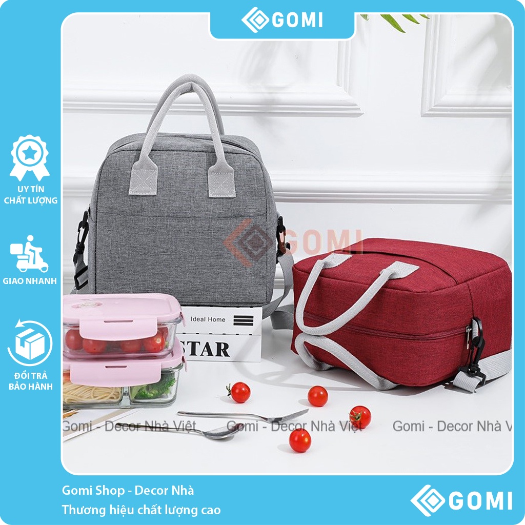 Túi Giữ Nhiệt Có Quai Đeo Túi Đựng Cơm Văn Phòng Chống Thấm Giữ Nhiệt Size To