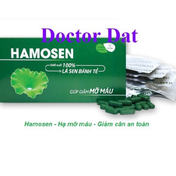 Hamosen giảm mỡ máu, giảm cân, giảm gan nhiễm mỡ và xơ vữa thành mạch,phân phối chính hãng