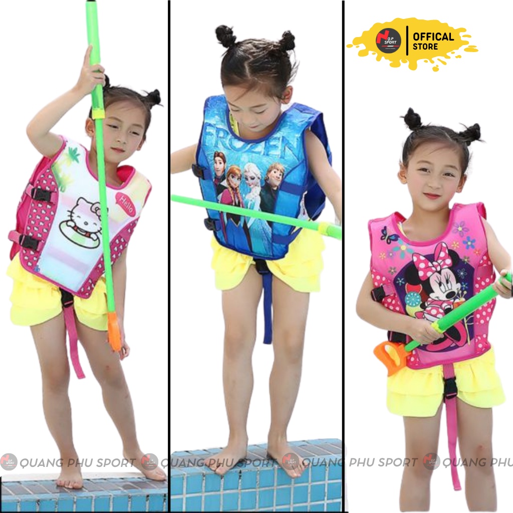 Áo Phao Bơi Trẻ Em Hoạt Hình Cute Nhiều Màu Sắc Cao Cấp, Dây Chắc Chắn_Nhiều Mẫu