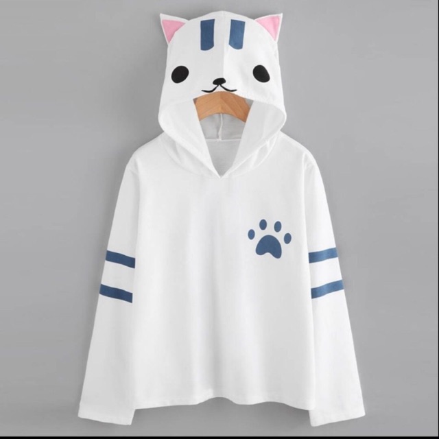 Áo hoodie nữ in hình mèo con | BigBuy360 - bigbuy360.vn