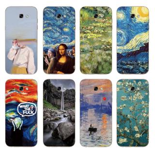 Ốp điện thoại TPU chống trượt hình tranh Van Gogh cho Samsung Galaxy A7/A5/A3 2017 /A720/A520/A320