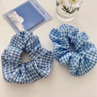 SCRUNCHIES CHẤM BI ( TONE XANH )