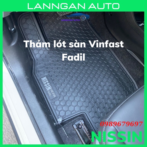Thảm lót sàn ô tô Vinfast Fadil, thảm cao su ô tô không mùi dễ dàng vệ sinh giá siêu tốt. BH 24 tháng