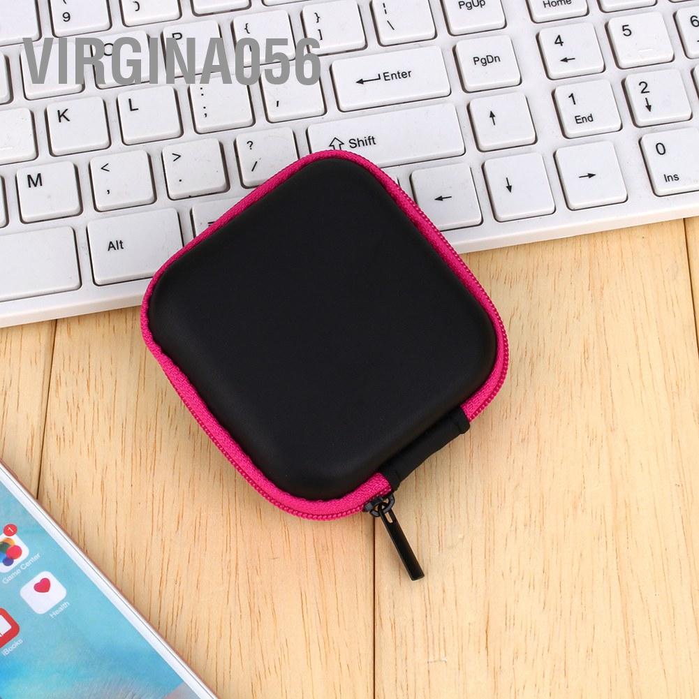 Vỏ hộp cứng đựng thẻ nhớ SD TF tai nghe có dây kéo