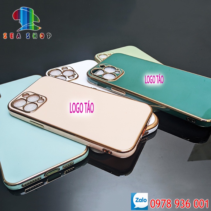 Ốp lưng iPhone 12 Pro Max, 13 Pro Max, 12 Mini - Nhựa dẻo -- VIỀN BỐNG -- Chống sốc - Kính cường lực 21D full màn